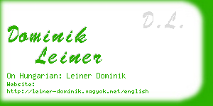 dominik leiner business card